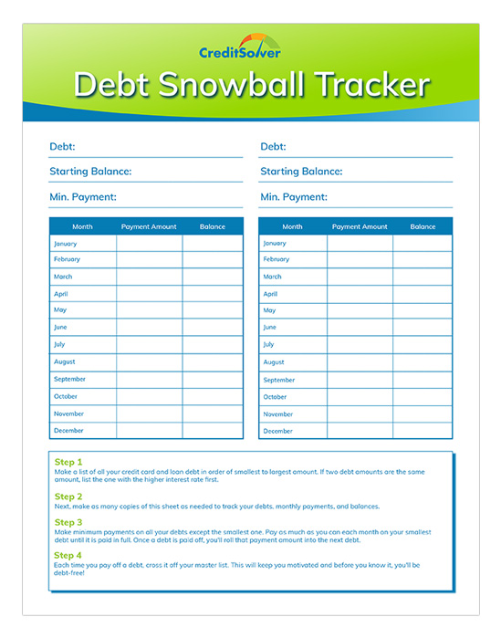 Debt Snowball Tracker pdf download